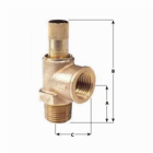 Apollo 1650401 16-504 Liquid Relief Valve, 3/4" x 1/2", Male x Female, 100 psi, Bronze Body