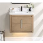 Fairmont Designs 1711-WV3020 Design Studio 30" W X 19-1/2" L X 27-3/8" H Wall Mount 1 Hole Centerset Vanity Bottom & Top in Fossil Beige