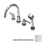Harrington Brass Works 17-402-17L-015 Metro Lever Roman Tube Faucet in Satin Nickel