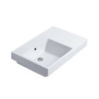 Catalano 17SZE00 Zero Domino 75 Single Washbasin Sink Left Hand Sink in White