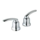 Grohe 18085RR0 Talia® Metal Lever Handle (Pair) in Velour Chrome