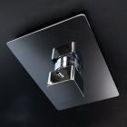 Lacava 1845-CR-B Built-in Thermostatic Valve with Single Handle and Backplate, Chrome Finish