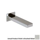 Lacava 1855.1-NI Eleganza 2 3/8" H X 8 3/4" D Wall Mount Spout for a Bathtub in Brushed Nickel (Mixer Sold Separately)