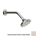 Harrington Brass Works 18-601-015 Toro Cross 6" L X 4" H X 10" W Shower Head with Dome Spray in Satin Nickel