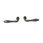 Seabury Lever Handles Pair in Infinity Satin Nickel / Polished Brass Grohe 18732AR0
