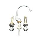 Zazzeri 190102CRCR Toscana Gooseneck 8" Widespread Faucet in Polished Chrome