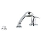 Hansgrohe 19194000 Eurofresh 3-Hole Single-Lever Bath Combination, Polished Chrome Finish