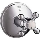 Grohe 19219000 Geneva Single-Handle 3-Port Diverter Valve Trim Kit with Cross Handle