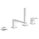 Grohe 19897000 Eurocube Roman Tub Filler with Personal Hand Shower in Starlight Chrome