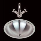 Bates And Bates S0016.AS S0016AS 18 Inch Vessel Bathroom Sink Satin Inside and Outside In Stainless Steel