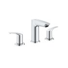 Grohe 20294003 Eurosmart® 1.2 GPM Deck Mounted Widespread Bathroom Faucet with Drain Assembly in StarLight Chrome