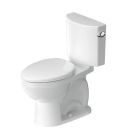 Duravit 2034010000 No.1 1.28 GPF 12" Rough In Floor Mounted Rimless Elongated Toilet Bowl Only in White (Seat and Tank Sold Separately)