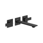 Grohe 205862431 Allure 1.2 GPM Wall Mounted Two Handle Bathroom Faucet in Matte Black
