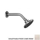Harrington Brass Works 20-601-015 Victorian 6" L X 4" H X 10" W Shower Head with Dome Spray in Satin Nickel