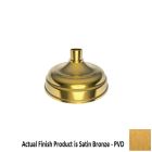 Newport Brass 209/10 1.8 GPM, 6" Width Single Function Solid Brass Shower Head in Forever Brass PVD