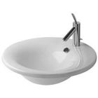 Duravit 04055700001 Washbasin 22 1/2 inch Starck 1 white, WonderGliss