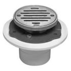 Mountain Plumbing MT507A/BRN MT507A-BRN Brushed Nickel Universal 4" Round ABS Floor Drain with Solid Nickel Bronze Top