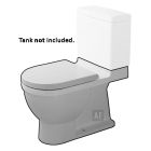 Duravit 2105010000 Starck 3 1.28 GPF 12" Rough In Elongated Two-piece Toilet Bowl in White (Seat Sold Separately)