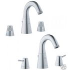Grohe 21079BK0 F1 Widespread Lavatory Faucet with Less Handles
