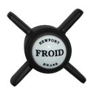 Newport Brass 2-115/56 Thin Bladed Cross Styled Handle in Flat Black