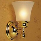 Newport Brass 10-51FE/26 10-51FE Single Light Fixture with Flared Waterline Etch Shade, Polished Chrome