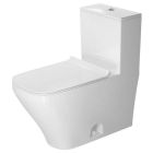 Duravit 2157010085 DuraStyle 1.28 GPF 12" Rough-In Floor Mounted Elongated One Piece Toilet with Top Flush Button in White (Seat Sold Separately)
