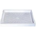 Mustee 3248M 3248m White Shower Floor with Molded Drain