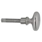 Baldwin 6721.260 6721 Interior and Exterior Turn Knob for 6751 and 6756, Polished Chrome