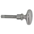 Baldwin 6721.060 6721 Interior and Exterior Turn Knob for 6751 and 6756, Satin Brass and Brown