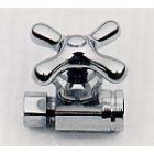 Brasstech 410X/10B Traditional Cross Handle Straight Valve with 3/8" O.D. Compression Outlet