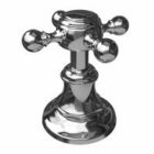 Newport Brass 3-322/15S NB3-322-15S Victoria Satin Nickel Diverter/Flow Control Trim Only, Cross Handle