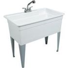 Mustee 28CF Big Tub Utilatub Combo Utility Tub, 24" x 40", White
