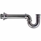 Watts 0144452, Milwaukee Type Utility Trap, 17 Gauge, 1"-0.5" x 1"-0.25" Less Cleanout in Chrome Plated