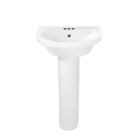American Standard 0403400.020 0403.400.020 Tropic Petite Pedestal 4-Inch Lavatory Sink, White