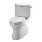 Toto CST474CUFRG#01 Vespin II 1G Two-Piece Elongated 1.0 GPF Universal Height Skirted Toilet with CEFIONTECT and Right-Hand Trip Lever in Cotton White