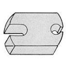 Baldwin 4210.264 4210 3/4 Inch Aluminum Riser for Dome Bumpers, Satin Chrome