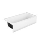 Bootz 011-3383-00 5' SynIron 1 60" x 30" Porcelain Enamel AlcoveLeft Hand Drain Bathtub in White
