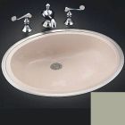 Kohler 2213-56 Caxton Metal frame lavatory with glazed rim, 21-3/8" x 17-3/8" in tender grey