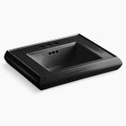 Kohler 2239-4-7 Memoirs pedestal/console table bathroom sink basin with 4" centerset faucet holes in black