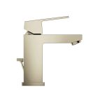 Grohe 23129ENA Eurocube® 1.2 GPM Deck Mounted Single Hole Small Size Bathroom Faucet with Pop-Up Drain Assembly in Brushed Nickel