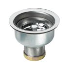 Krowne Metal 23-130 Royal 3-7/8" H X 4 1/2" Dia Long Shank Stainless Steel Sink Strainer