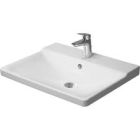 Duravit 2332650030 P3 Comforts 25.63" L X 19.5" W X 6.13" H Rectangular Wall Mounted Bathroom Sink with Overflow in White