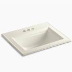Kohler 2337-4-96 Memoirs Stately drop-in bathroom sink with 4" centerset faucet holes in biscuit