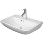 Duravit 2343600000 24" Ceramic Rectangular Wall Mounted Bathroom Sink with Overflow and 1 Faucet Hole in White
