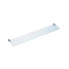 Cosmic WJC240A0045001 Wall Mounted Glass Shelf in Polished Chrome