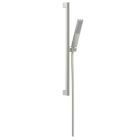 Hansgrohe 24371821 Pulsify E 1.75 GPM Single Function Wall Bar Shower Set 100 1-Jet with QuickClean in Brushed Nickel