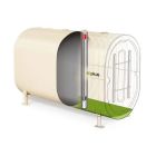 Granby 244201 275 Gallon 12 Gauge Vertical Double Bottom UL 80 Certified Fuel Oil Tank, ½'' NPT Bottom Opening, EcoGard