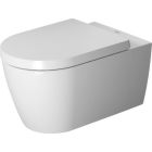 Duravit 2529090092 Me By Starck 1.28 GPF Dual Flush Wall Mounted One Piece Elongated Toilet Bowl in White (Seat and Tank Sold Separately)