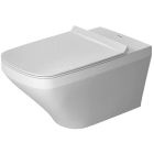 Duravit 2537090092 DuraStyle 1.6 GPF Dual Flush Wall Mounted One Piece Elongated Toilet Bowl Only in White (Seat and Tank Sold Separately)