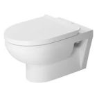 Duravit 2562090092 No.1 1.6 GPF Dual Flush Wall Mounted One Piece Elongated Toilet Bowl in White (Seat Sold Separately)